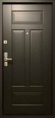 Черные входные двери в квартиру