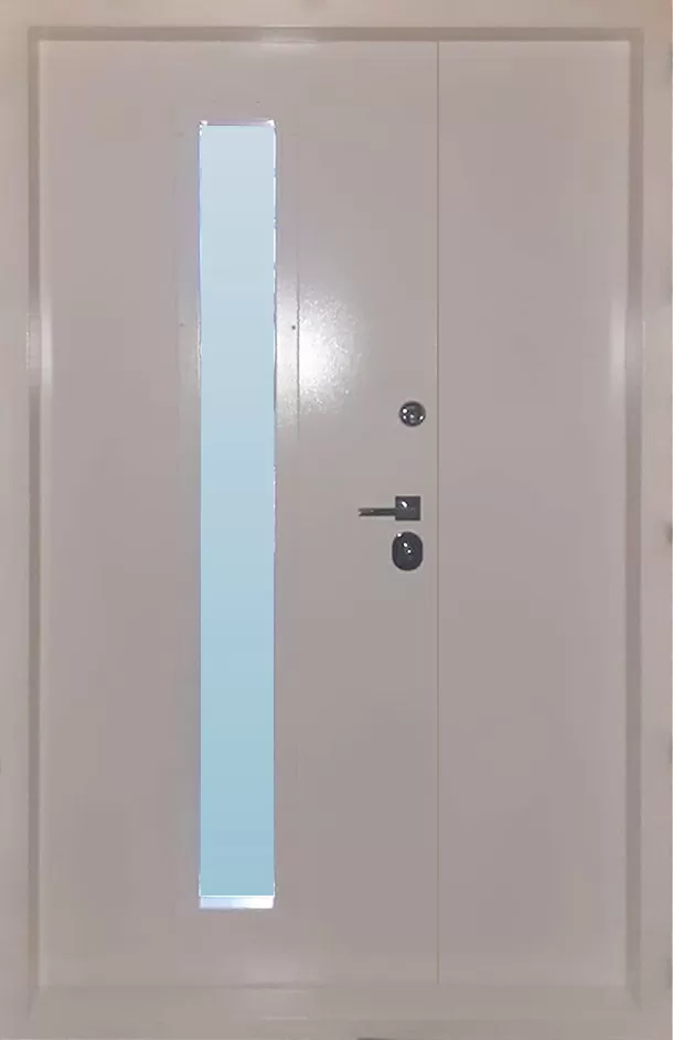 металлическая дверь со стеклом